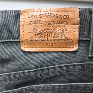 Levis 540 Mens 34x29 Relaxed Fit Straight Leg Stonewash Gray Green Vintage Y2K